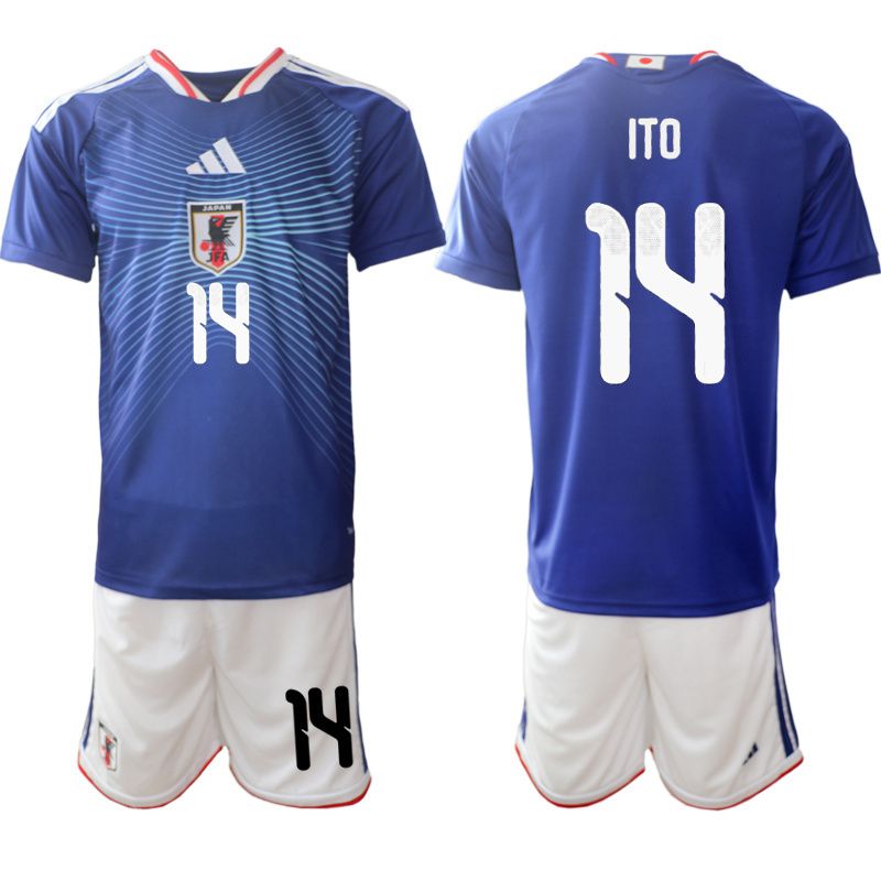 Men 2026 World Cup National Team Japan home blue #14 Soccer Jersey